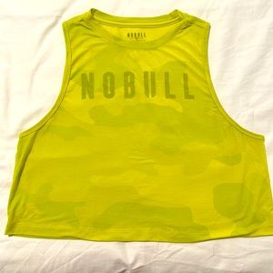 NOBULL WOMEN'S MUSCLE TANK (NEON CAMO) - Neon Yellow Camo in Size M